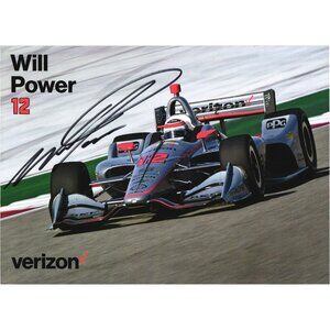Will Power Signed Verizon IndyCar Postcard 6.5x9 Team Penske